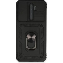 Sora Home Newface Xiaomi Redmi Note 8 Pro Kılıf Pars Lens Yüzüklü Silikon - Siyah