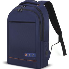 Twin Store Office 15.6 Inç USB Notebook Sırt Çantası Lacivert MCC006BL