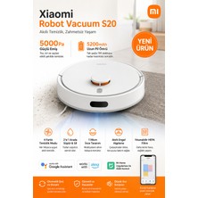 Xiaomi Robot Vacuum 5000 Pa Lds Lazer Navigasyonlu Akıllı Robot Süpürge ve Paspas – Siyah
