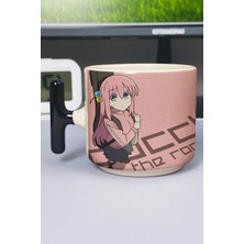 Zipzap Bocc Hi The Rock! Anime Baskılı Seramik Lüks Kupa (1 Adet) T Şeklinde Özel Siyah Kulp Dalga Kulp V1T