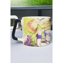 Zipzap Angel Bea Tsss Anime Baskılı Seramik Lüks Kupa (1 Adet) Özel Siyah Kulp Dalga Kulp V5D