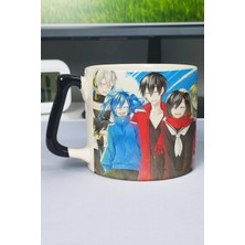Zipzap Kagerou Project Anime Baskılı Seramik Lüks Kupa (1 Adet) Özel Siyah Kulp Dalga Kulp V4D