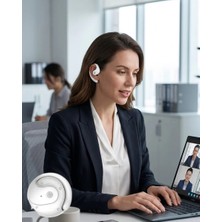 Zenviaa Bluetooth Kulaklık Çift Mikrofonlu Uzun Kullanım Süreli ve Hızlı Şarj Özellikli Zenv