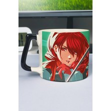 Zipzap Persona 3 Baskılı Seramik Lüks Kupa (1 Adet) Özel Siyah Kulp Dalga Kulp V5D