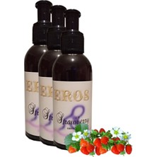 Alvera Collection Eros Çilek Kokulu  Masaj Yağı 3 Adet 120 ml