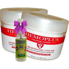 Alvera Collection Süper Hemoplus Bakım Kremi 100 ml x 2 Adet + Çörek Otu Yağı 30 ml