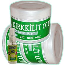 Alvera Collection Kırkkilit Otu Kremi 3 Adet 100 ml Kremi + Çörek Otu Yağı Yağı 30 ml