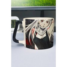 Zipzap Deadman Wonderland Anime Baskılı Seramik Lüks Kupa (1 Adet) Özel Siyah Kulp Dalga Kulp V4D