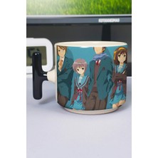 Zipzap Horimiya Anime Baskılı Seramik Lüks Kupa (1 Adet) T Şeklinde Özel Siyah Kulp Dalga Kulp V4T