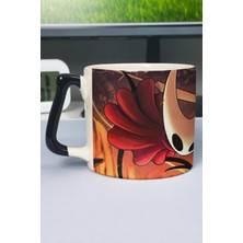 Zipzap Hollow Knight Silksong Baskılı Seramik Lüks Kupa (1 Adet) Özel Siyah Kulp Dalga Kulp V4D