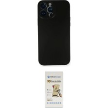 Marsilyan™- iPhone 14 Pro Kılıf Yadigar Yansıma Serisi - Siyah Mat Seramik Nano Ekran Koruyucu
