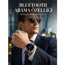 Armüz Bluetooth Arama Destekli Uzun Pil Ömürlü Akıllı Saat 3 Kordonlu