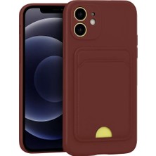 Gülsüm Aydın Newface Apple iPhone 11 Kılıf Kelvin Kartvizitli Silikon - Bordo