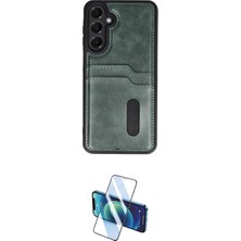 Marsilyan™- Galaxy A15 4g Kılıf Yörünge Işık Serisi - Siyah 3D Antistatik Cam Ekran Koruyucu