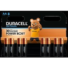 Duracell Optimum Powerboost Aa Kalem Pil 8'li (7'li Paket)