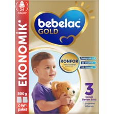 Bebelac Gold Konfor 3 Devam Sütü 1 Yaş+ 800 G 4'lü Paket