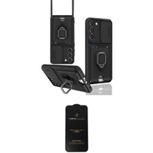 Marsilyan™- Galaxy S24 Plus Kılıf Vadi Form Prime - Siyah 6d Antistatik Mat Seramik Hayalet Nano Ekran Koruyucu