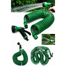Nisibis Home 30 Metre Spiral Hortum Seti Bahçe Balkon Sulama Seti