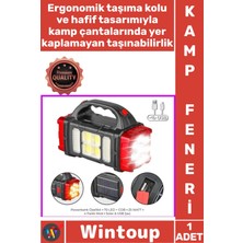 Wintoup #fener Taşınabilir Şarjlı Outdoor Aydınlatma Cob 70 LED Güneş Enerjili 4 Modlu Şık Solar Kamp Feneri