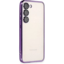 AKM Newface Samsung Galaxy S24 Plus Kılıf Razer Lensli Silikon - Mor