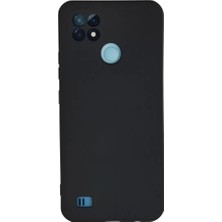 AKM Newface Realme C21 Kılıf Nano Içi Kadife Silikon - Lacivert