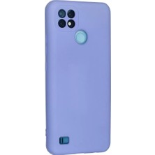 AKM Newface Realme C21 Kılıf Nano Içi Kadife Silikon - Lila