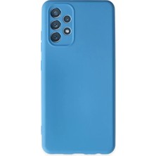 AKM Newface Samsung Galaxy A13 4g Kılıf Nano Içi Kadife Silikon - Mavi