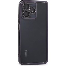 AKM Newface Realme C53 Kılıf Razer Lensli Silikon - Mor