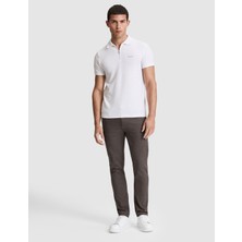 Pierre Cardin Erkek Slim Fit Kahverengi Jean Pantolon 50317311-VR197 Orta Kalınlıkta Kumaş