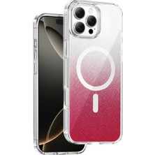 AKM Onegif Apple iPhone 16 Pro Max Sora Simli Magsafe Kapak - Kırmızı