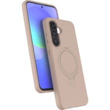Lotus Store 1606 Newface Samsung Galaxy A36 Regal Magsafe Standlı Kapak - Çöl Titanyum