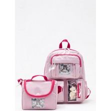 Wander Bag Kawaii Ayıcık Tasarımlı 2'li Okul Çanta Seti - Sırt Çantası ve Beslenme Çantası