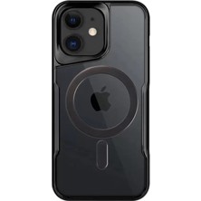 AKM Newface Apple iPhone 11 Kılıf Boyi Magsafe Silikon Kapak - Siyah