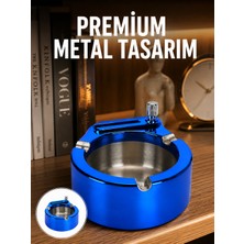 Teknoparkx Dekoratif Çakmaklı Küllük Kolay Temizlenebilir Metal Yeni Nesil - Lisinya