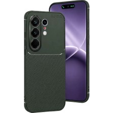 AKM Newface Tecno Camon 50 Pro 5g Auto Focus Karbon Kapak - Koyu Yeşil