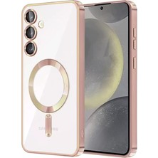 AKM Newface Samsung Galaxy S24 Kılıf Kross Magneticsafe Kapak - Rose