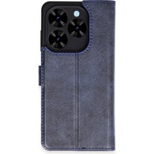 Muratech Newface Tecno Spark Go 2024 Kılıf Tr S Plus Kapaklı Kılıf - Lacivert