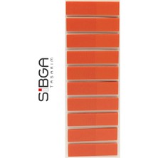 Sibga Tasarım Şeffaf Turuncu Renkli Postit Post-It Post It. Kitap Ayracı Ayraç Postit Sticker Not Kağıdı