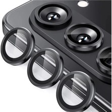 Mentra Online Samsung Galaxy Z Fold 5 Valdez Metal Kamera Lens Darbeye Dayanıklı Tam Uyumlu - Siyah
