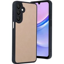 Mentra Online Samsung Galaxy A56 Kılıf Aras Deri Kapak - Pudra