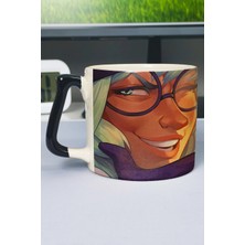 Zipzap Brawlhalla Baskılı Seramik Lüks Kupa (1 Adet) Özel Siyah Kulp Dalga Kulp V3D