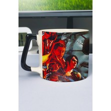 Zipzap Metal Gear Solid Baskılı Seramik Lüks Kupa (1 Adet) Özel Siyah Kulp Dalga Kulp V3D