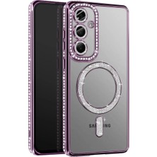 Pazarcan Galaxy A37 5g Joke Simli Magneticsafe Kılıf - Derin Mor