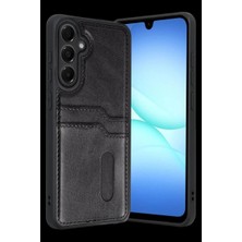 Pazarcan Galaxy A37 5g Sara Kartvizitli Deri Kılıf - Siyah
