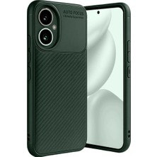 Mentra Online Honor 400 Kılıf Auto Focus Karbon Kapak - Koyu Yeşil