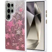 CT Stones Samsung Galaxy S24 Ultra Kılıf Blade Aynalı Desenli Kapak - Desen 7