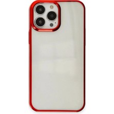 Mentra Online Apple iPhone 14 Pro Kılıf Element Silikon Darbeye Dayanıklı Tam Uyumlu - Kırmızı