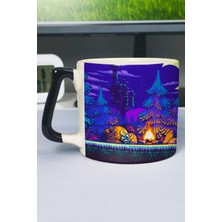 Zipzap Shovel Knight Baskılı Seramik Lüks Kupa (1 Adet) Özel Siyah Kulp Dalga Kulp V1D