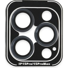 Mentra Online Joko Apple iPhone 15 Pro Max Pvd Metal Kamera Lens Darbeye Dayanıklı Tam Uyumlu - Lacivert