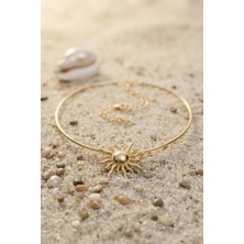 Clariss Güneş Model Gold Renk Choker Kadın Kolye
